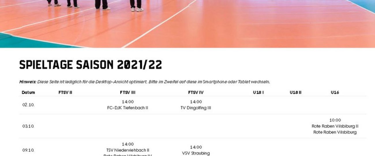 Kreuzspielplan (mehrere Teams)